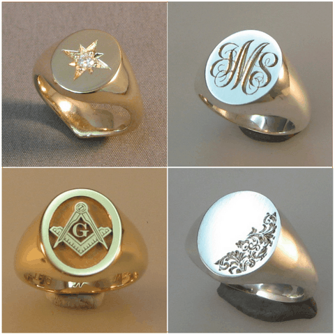 star set , and initial signet rings