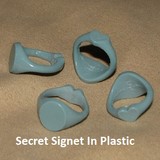 Secret signet ring in plastic 3D print